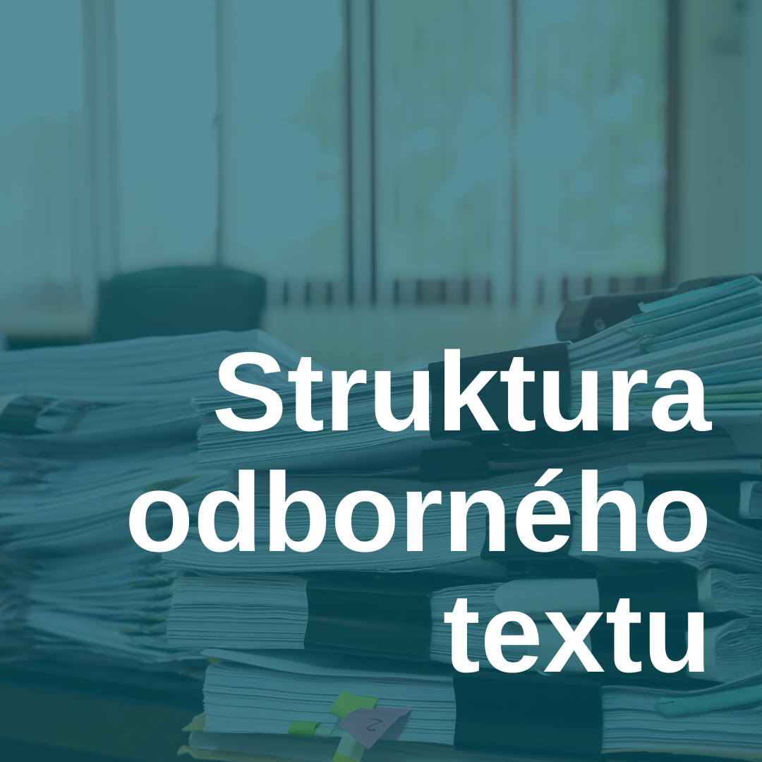 Struktura odborného textu